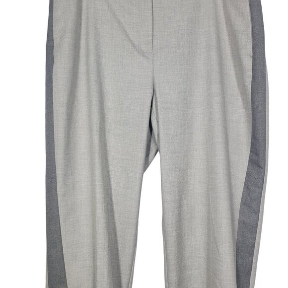 J.Jill Women's Two Toned Striped Grey Elastic Waistband Pull On Pants Size 18P - Picture 4 of 12